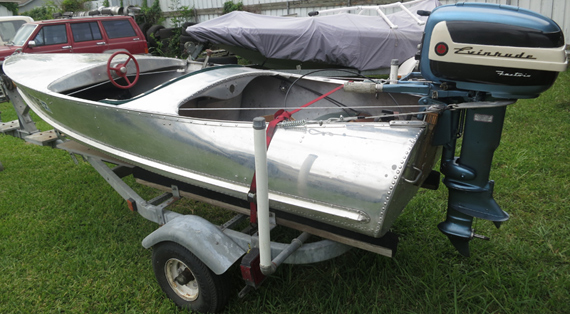 Feather Craft Runabout/1957 Evinrude